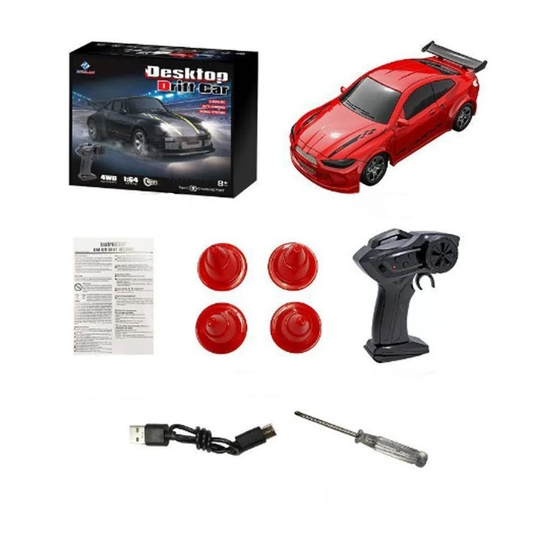 Kf20 1/43 Mini voiture à dérive Rc à grande échelle 4wd véhicule de bureau Rc Simulation de modèles télécommandés jouets pour enfants cadeaux de noël