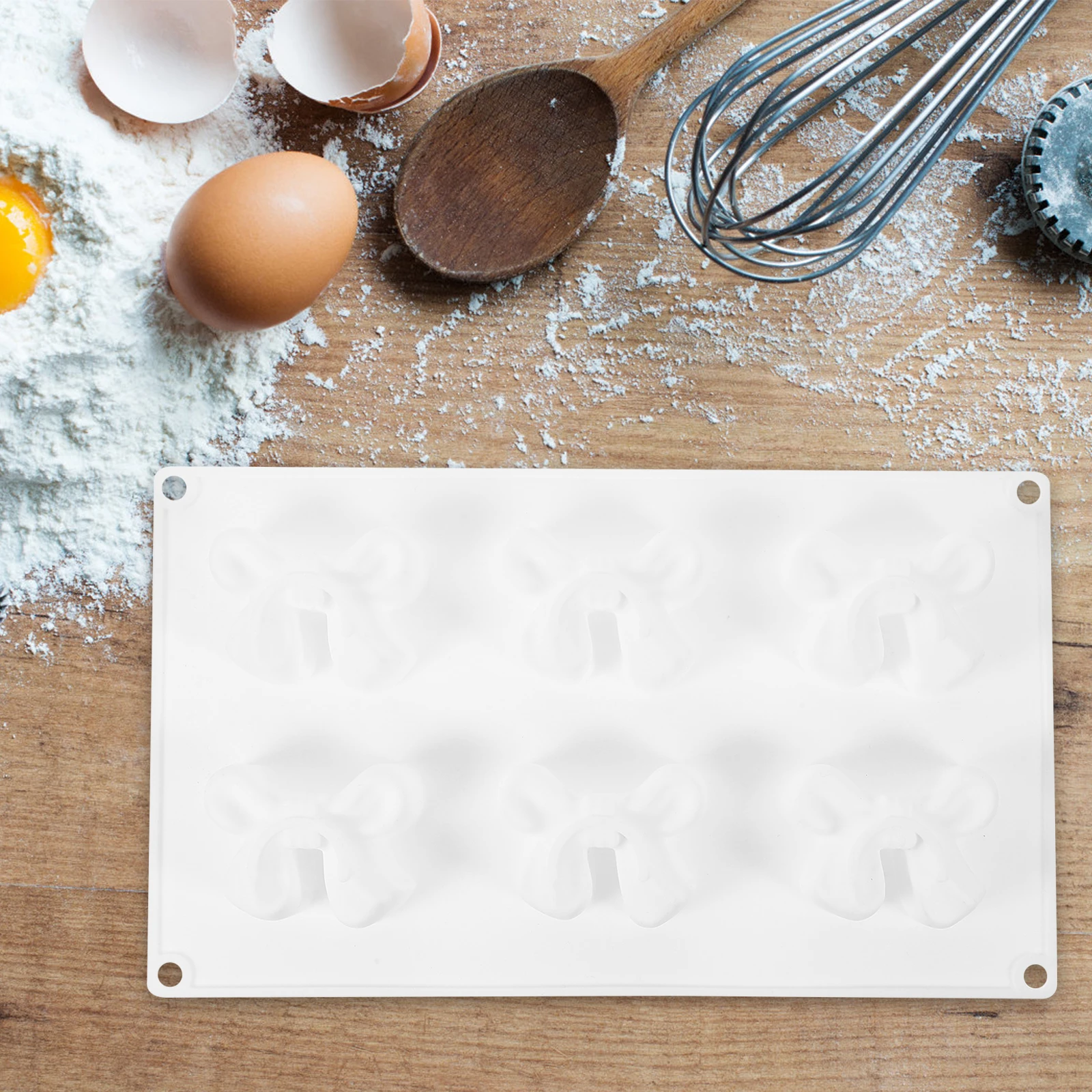 

Bow Mold Silicone Mould Biscuit Molds Candy Cookie Soap Chocolate Moulds Baking