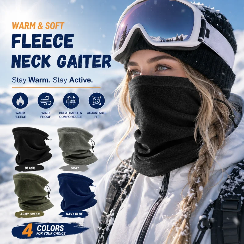 Neck Gaiter Fleece - Wiatroodporna, polarowa osłona na szyję –