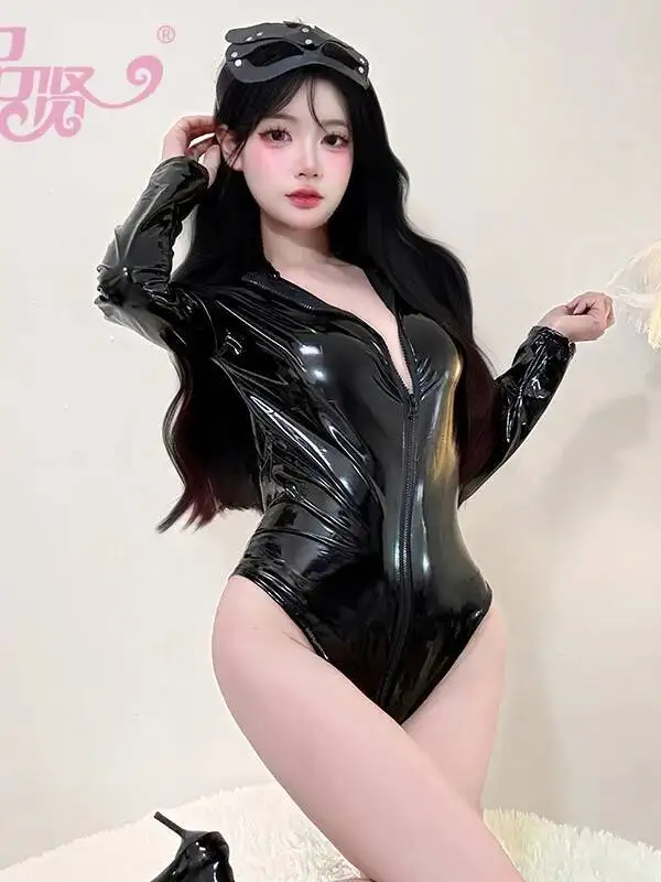 مثير براءات الاختراع والجلود الرغبة النقية نمط داخلية سستة مفتوحة المنشعب الصغيرة الصدر الرغبة النقية بلون داخلية للنساء PIPN