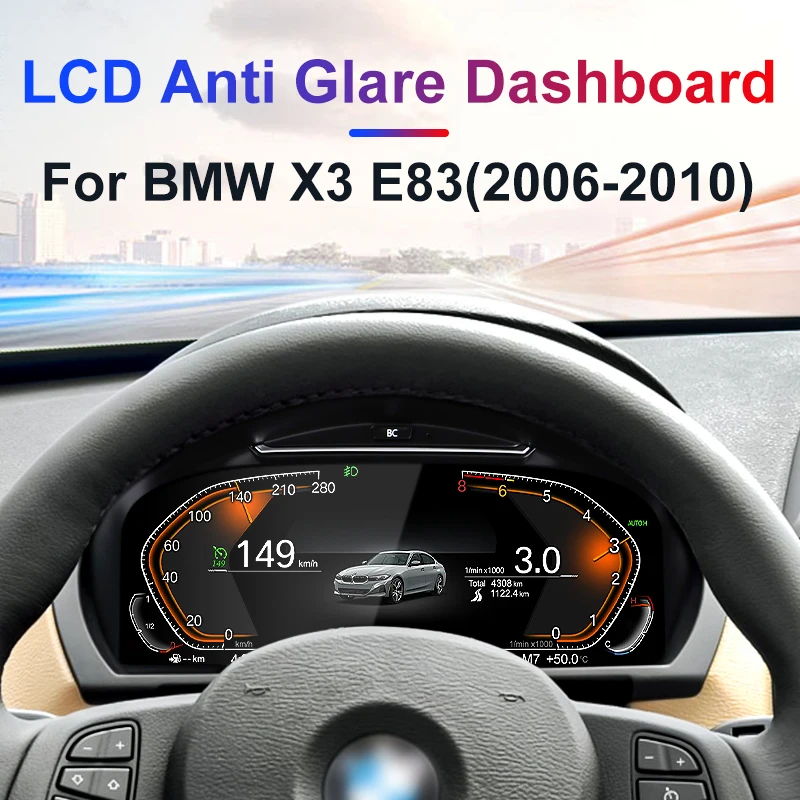 STWEI Digital Instrument Cluster Virtual Cockpit For BMW X3 E83 2006-2010, 10.25