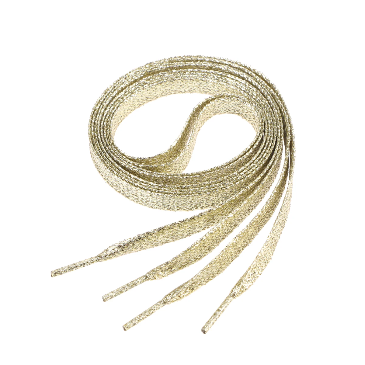 

Colored Shoelaces Glitter Gold Silver Flat Laces for Sneakers Sports Canvas DIY Projects Durability Proper Length