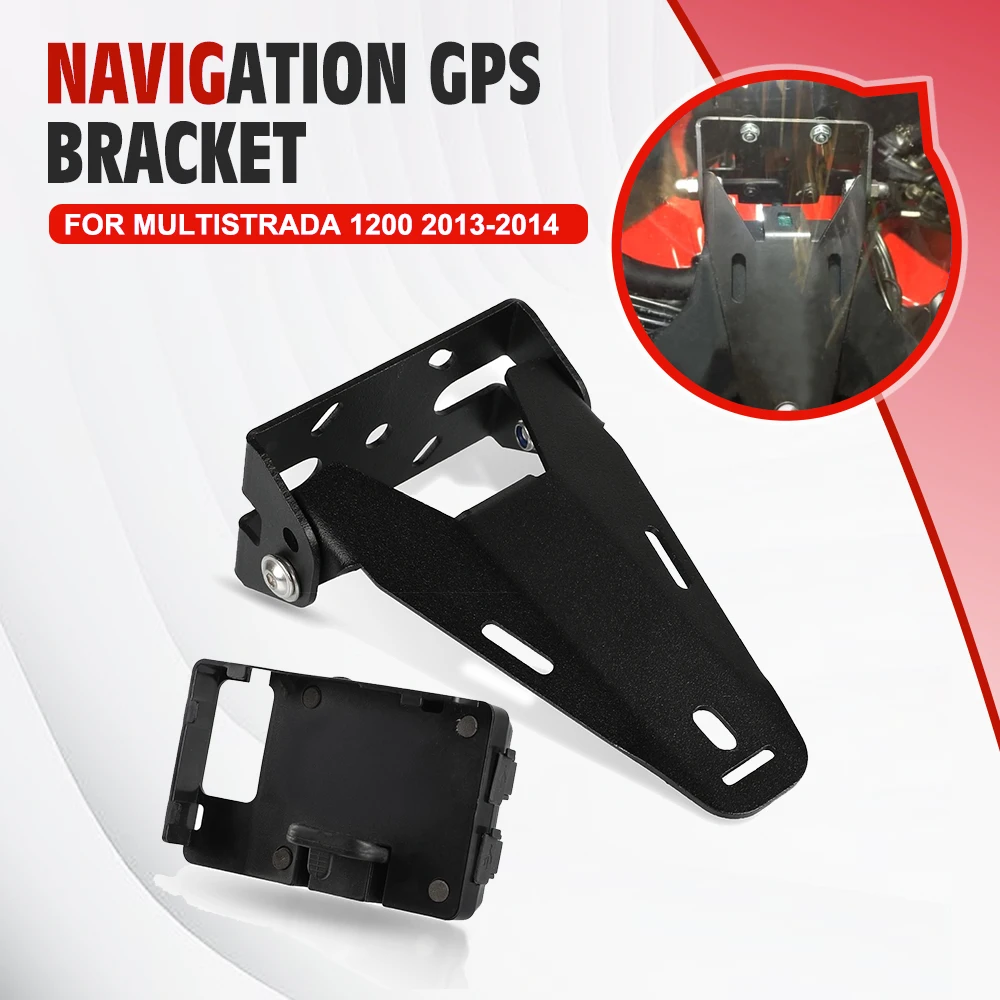 

FOR DUCATI MULTISTRADA 1200 2013-2014 Motorcycle Wireless charging Mobile Phone Navigation Bracket GPS Mount MULTISTRADA1200