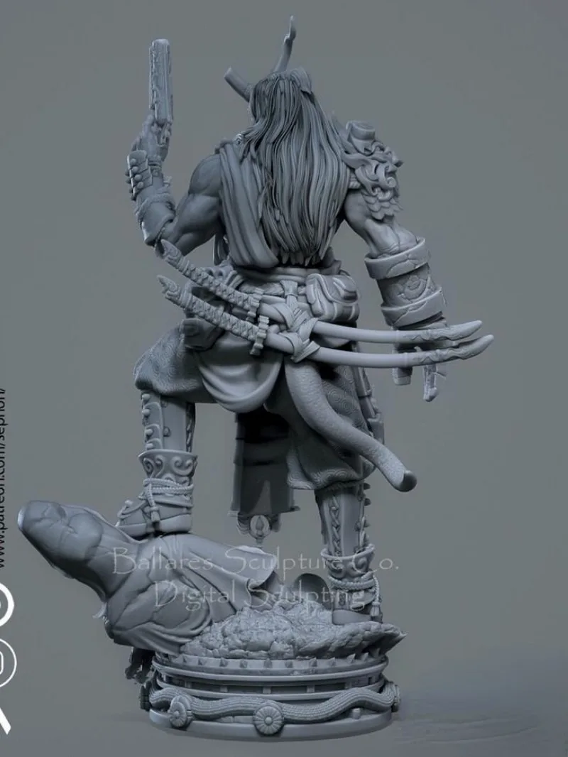 1/24 Scale Resin Figure Model Building Kits Fantasy Miniature Toy South of Hell Unassembled and Unpainted Free Shipping