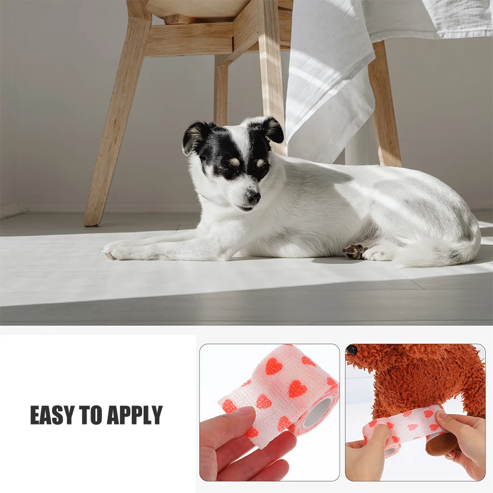 2 Pcs Pet Protection Belt Bandage Shoes for Dogs Paws Foot Cat Ankle Tape Wrap Horses Arm Adhesive Wounds