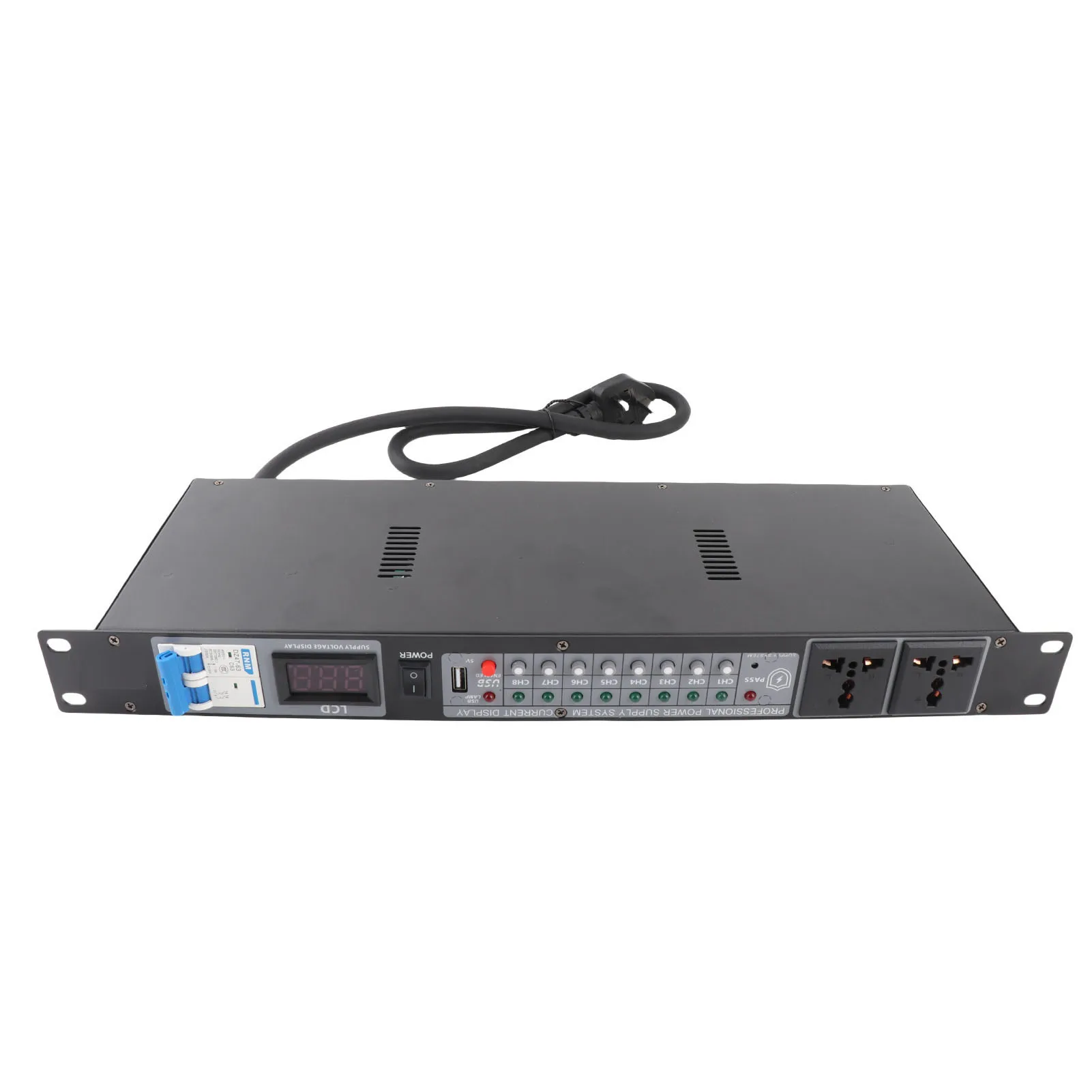 Digital Power Sequencer 10 Channel, Voltage Display Controller for High Power Equipment, Stage Amplifier
