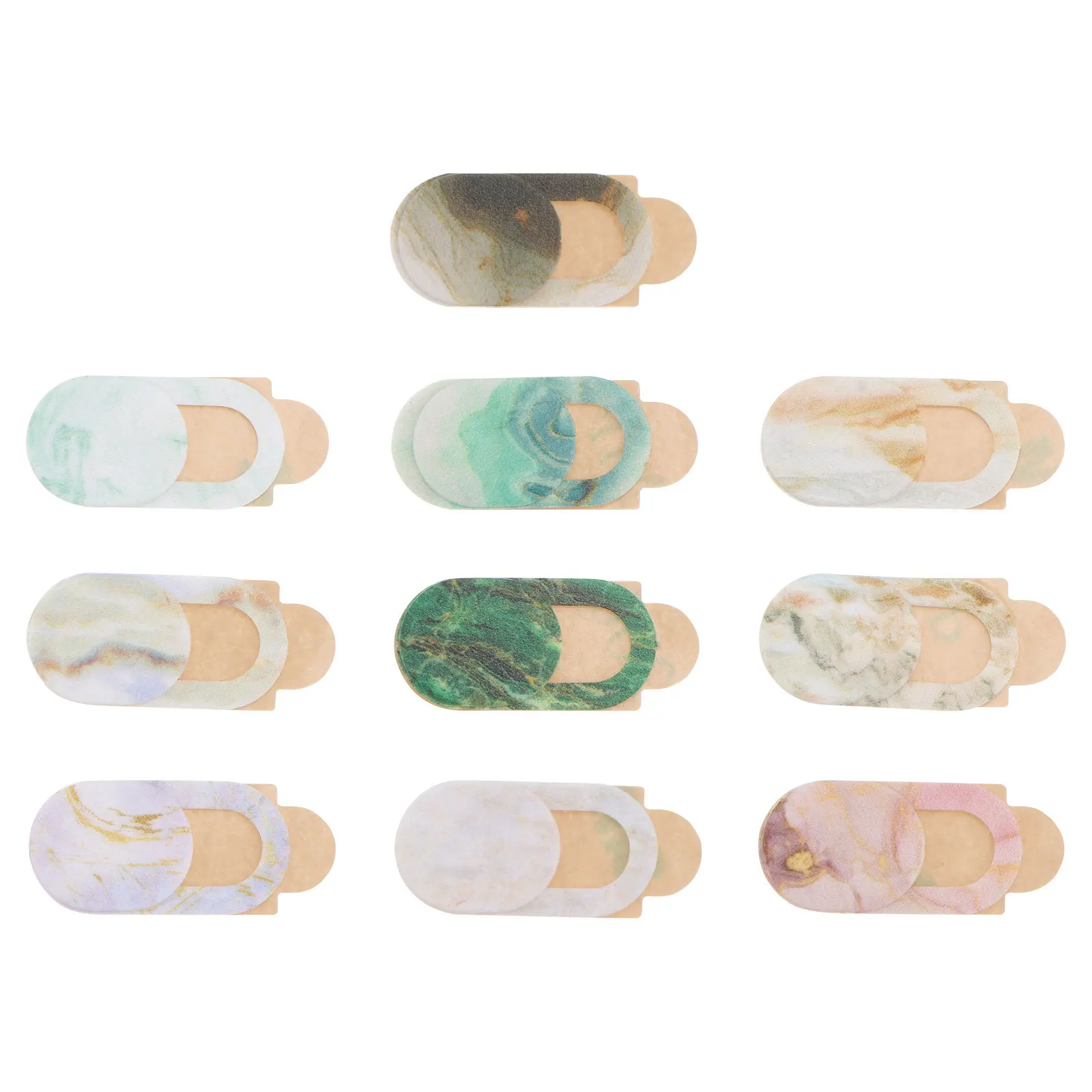 10 قطع من ملصقات الخصوصية على شكل رخامي، غطاء كاميرا الويب سهل الاستخدام، إزالة لا أثر لمعظم الأجهزة، غطاء خصوصية كاميرا الويب #3