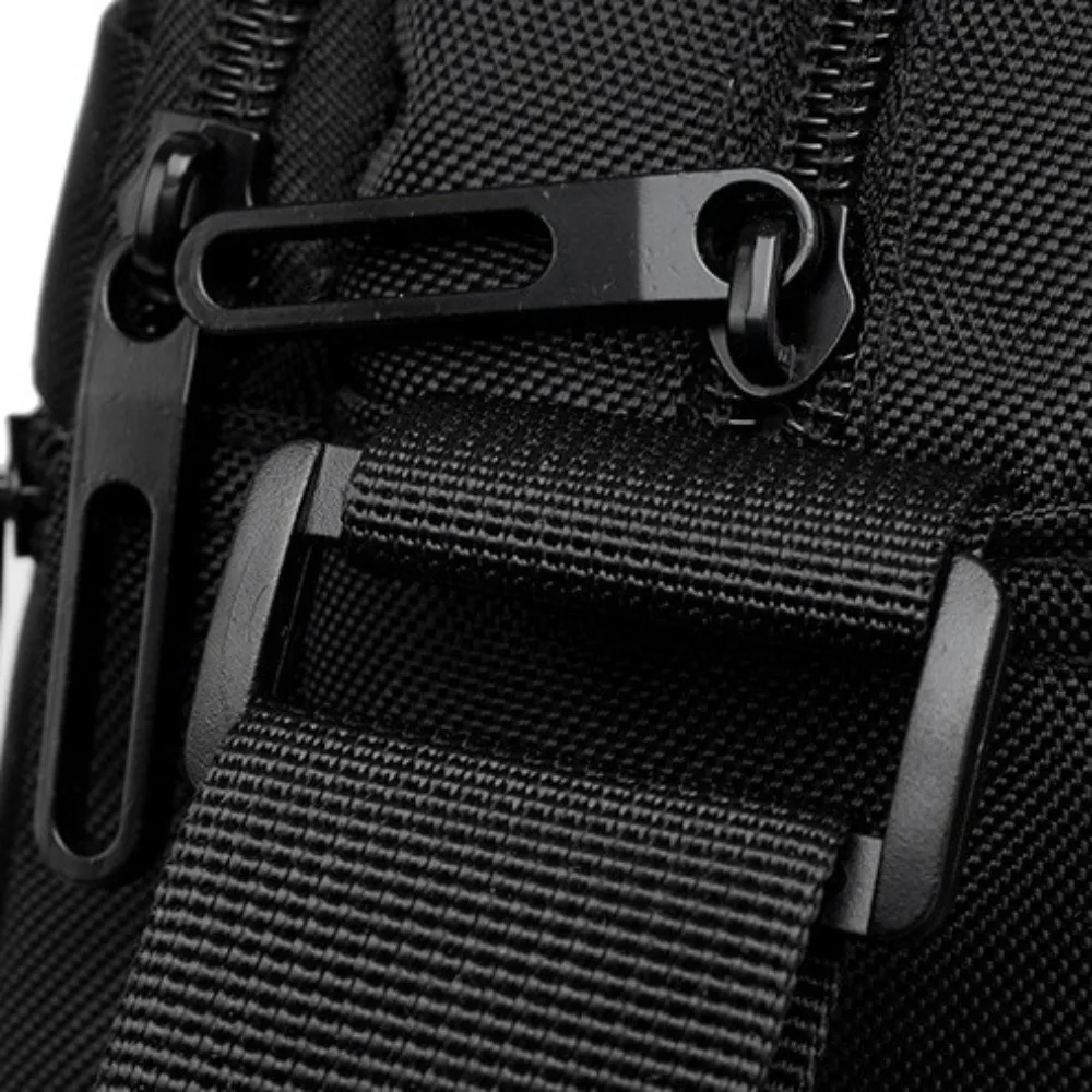 

Waterproof Oxford Briefcase Large-capacity Zipper Closure Crossbody Sling Bag Multiple Compartments Square Men's Crossbody Bag