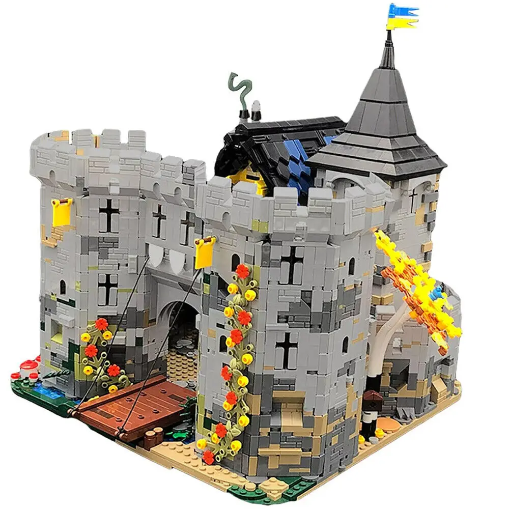 

Set 6074 Remake: Medieval Fortress Castle's Keep Outpost 5812 Pieces MOC Build