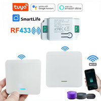 WiFi Smart Relay Circuit Breaker Controller RF 433 Wireless Remote Control Switch Combination Tuya Smart Life Mobile APP Control
