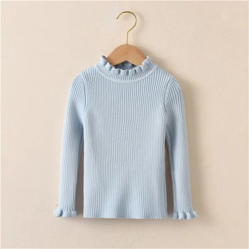 Girls Knitwear Children Warm Sweater Spring Autumn Bottoming Knitting Winter New Thin Section Pullover Teenage Clothes 3-10 Year