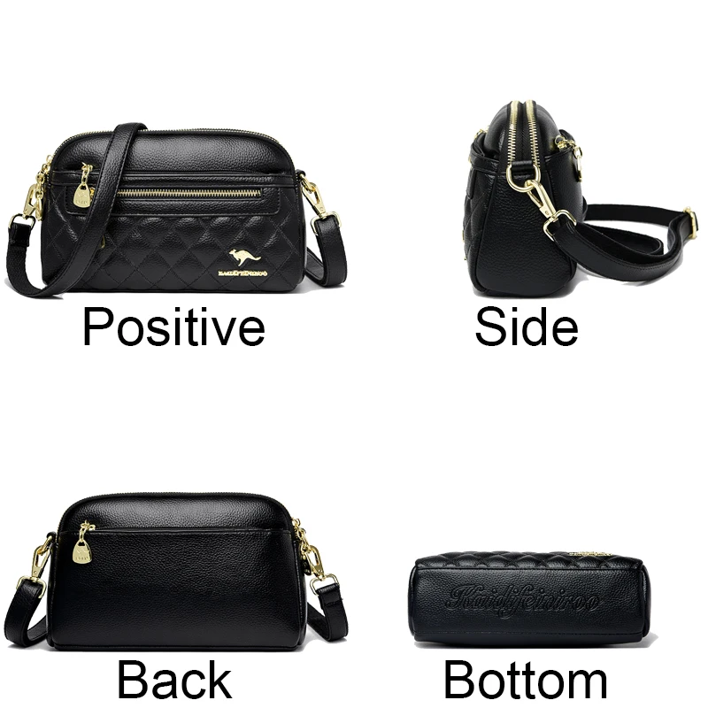 2024 New Brand Design Fashion Shoulder Messenger Bags Luxury Soft Leather Crossbody Sac High Quality Small Handbags and Purses