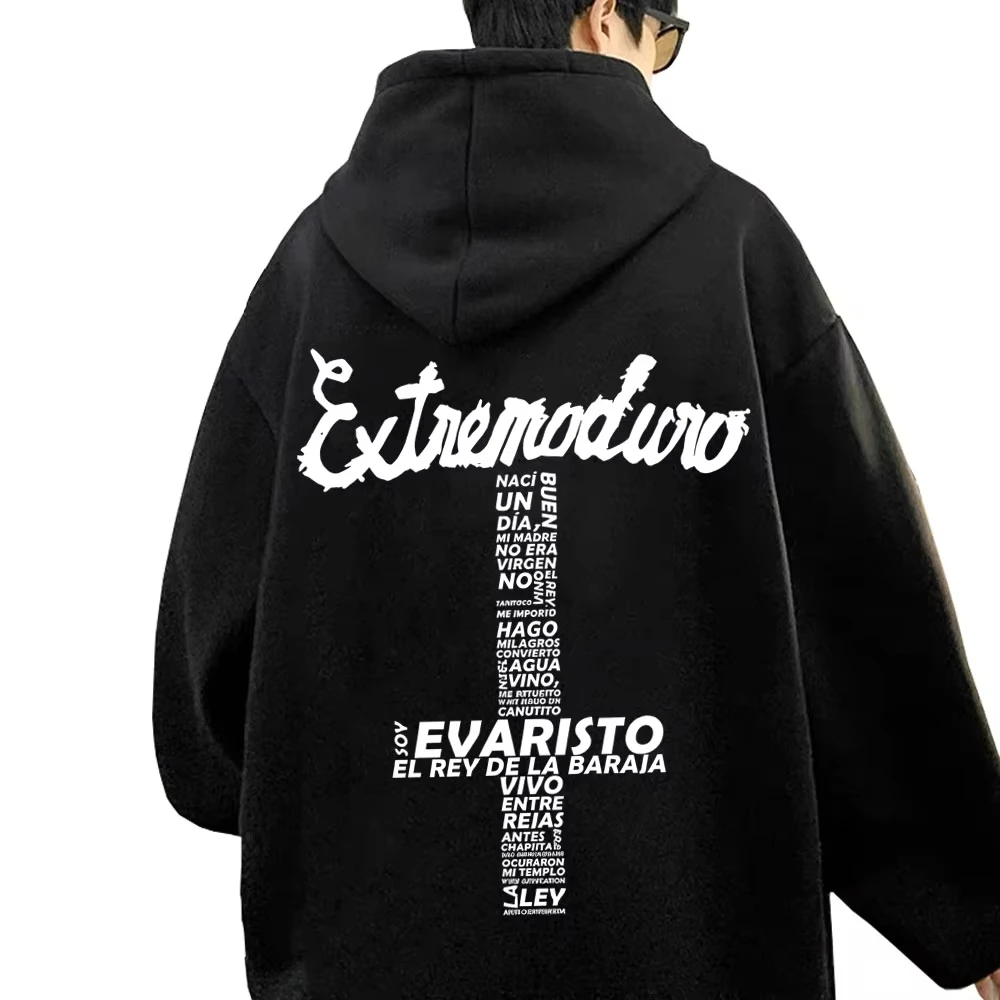 Sudadera con capucha gráfica de banda de Rock Extremoduro para hombre y mujer, Sudadera con capucha Vintage de gran tamaño, Jersey informal de lana a la moda para hombre, sudaderas con capucha