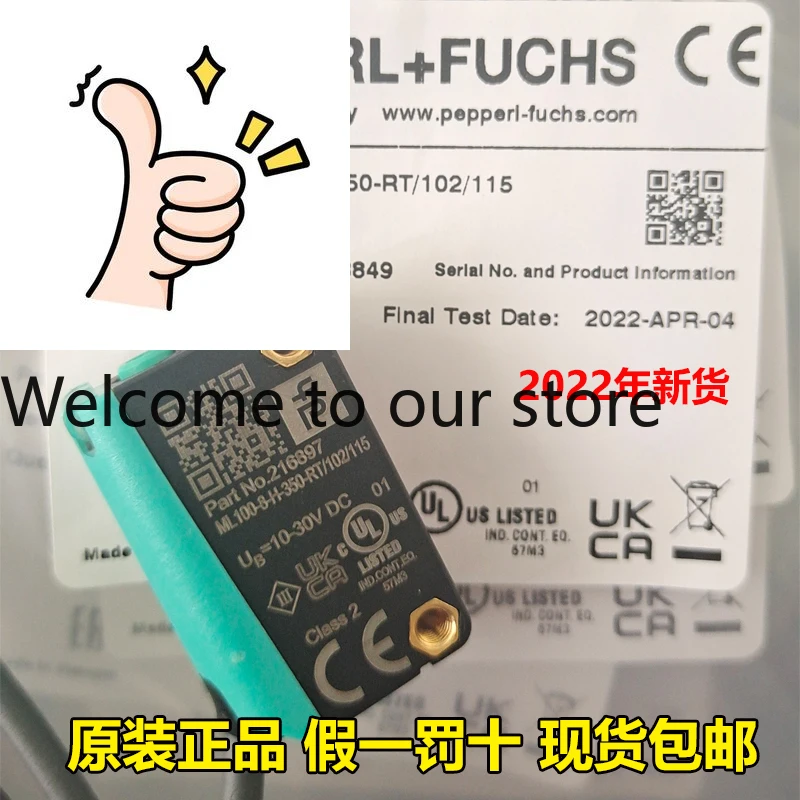 

Pepperl+fuchs Photoelectric Switch ML100-8-H-350-RT/102/115 German P+F Photoelectric Sensor Stock