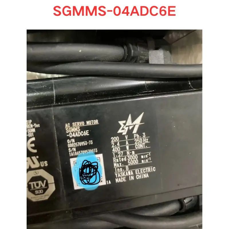 Imagem -02 - Usado Sgmms04adc6e Servo Motor Teste Funcional ok