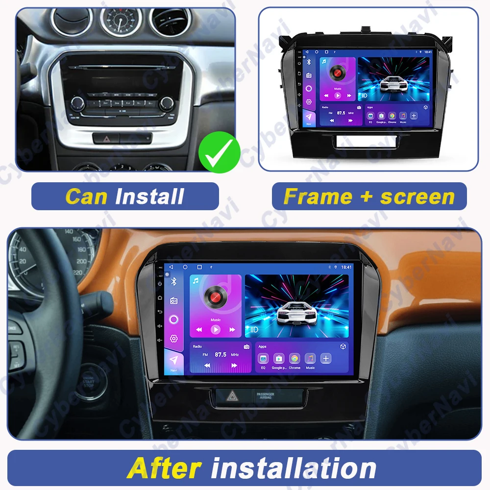 

Android For Suzuki Vitara 4 2017 - 2022 Car Radio Stereo Multimedia Navigation GPS Video Player Wireless Carplay BT Auto DSP RDS