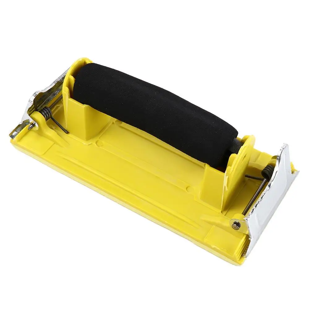 Portable Manual Sandpaper Holder Convenient Lightweight Hand Sander Soft Handle Square Polishing Sandpaper Holder Grinding