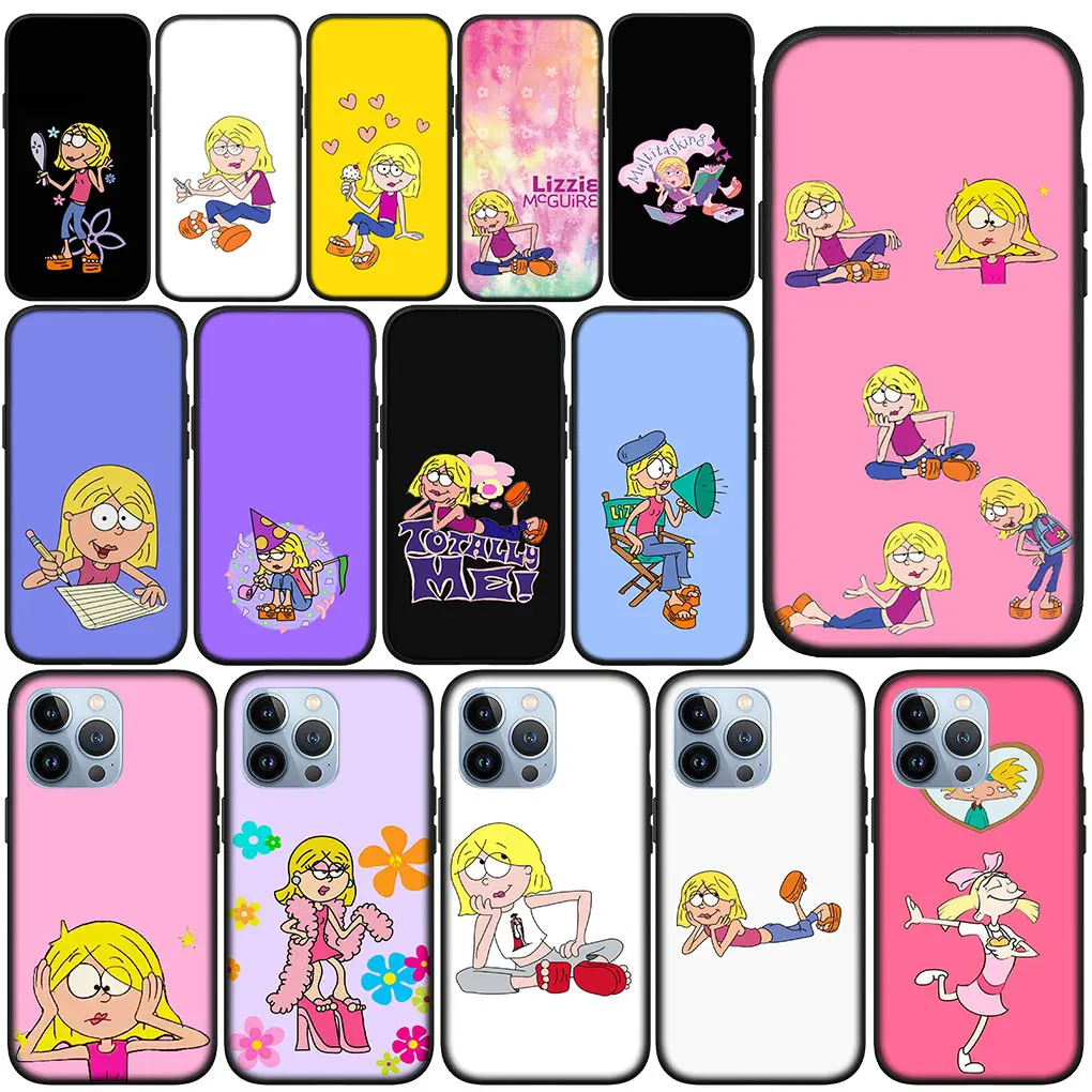 Lizzies McGuires Phone Cover Case for Apple iPhone 15 14 Plus 13 12 Mini Pro Max XR + 13Pro 14+ 15+ Funda Coque Soft Casing