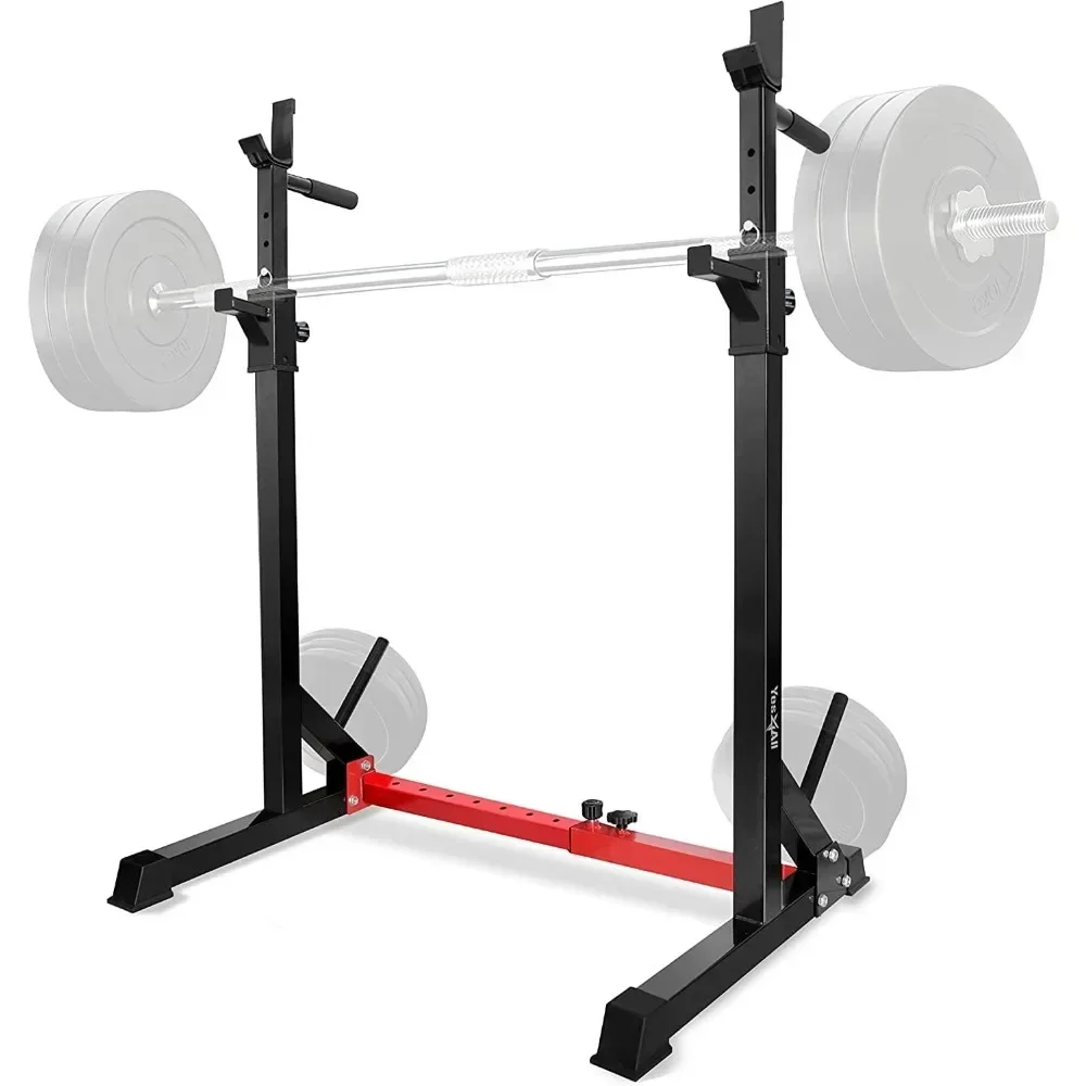 

A Squat Rack for Home Gym, Adjustable Barbell Stand Rack, Multi-Function Weight Lifting, Dip Bar Station, Bench Press Rack Sta
