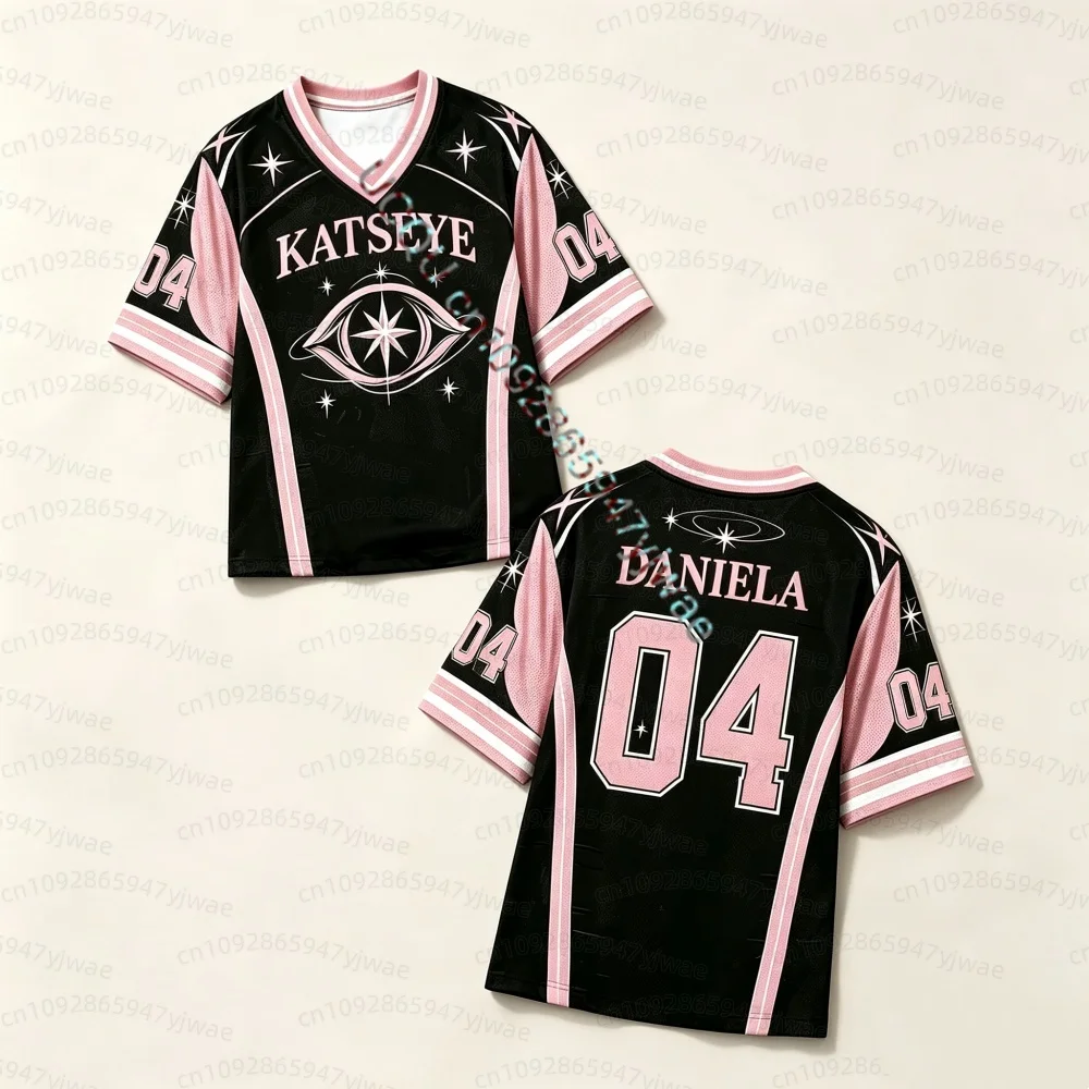 2026 KATSEYE Concert Unisex Jersey Loose Fashionable Yoonchae Lara&Sophia Daniela Fans Tee S Men Women T-Shirts Men Hoodies