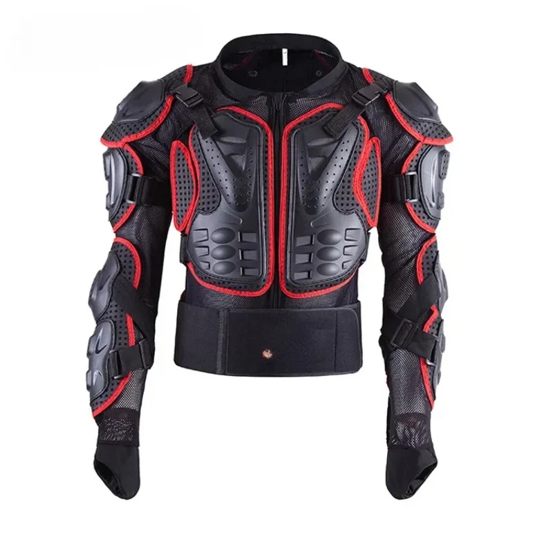 Large‑Size Motorcycle Anti‑Fall Waist Body Armor Off‑Road Back Elbow Knee Protector for Motocross Rider Safety Support Gear