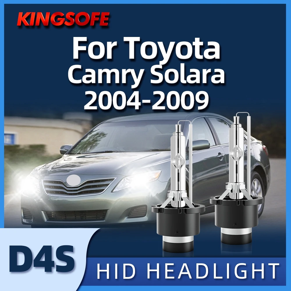 

KINGSOFE 2PCS HID Bulbs Headlamp D4S HID Xenon Headlight For Camry Solara Toyota 2004 2005 2006 2007 2008 2009