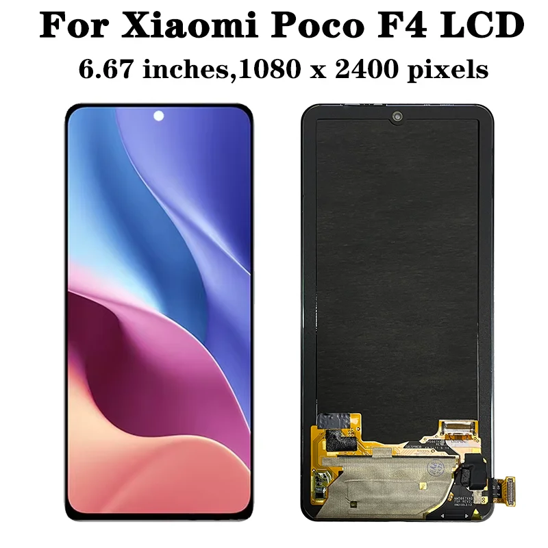 6.67''Original For Xiaomi Poco F4 LCD 2021211RG 22021211RI Display Touch Screen Digitizer Assembly For PocoF4 5G LCD