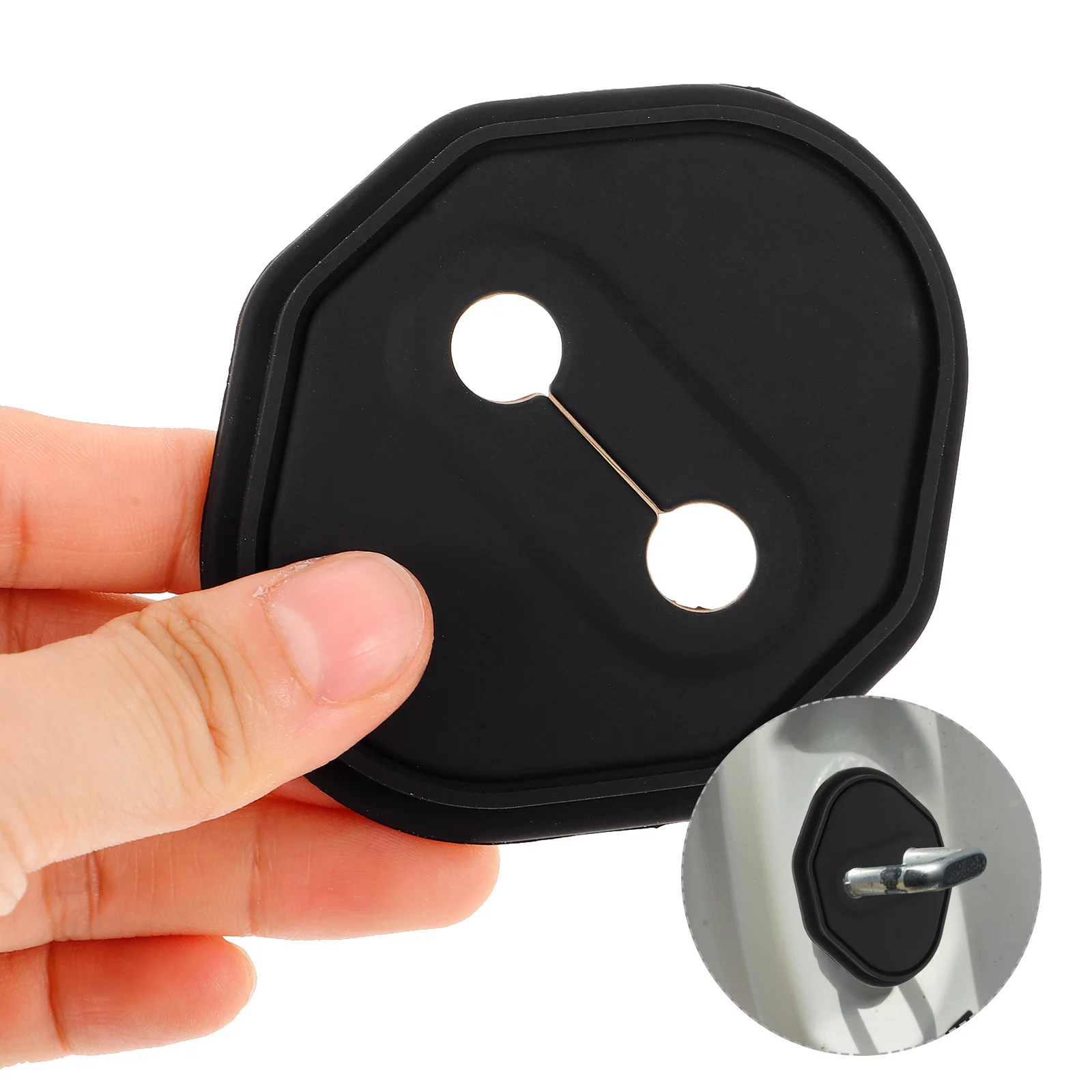 

Door Lock Buckle Anti Rust Cover Durable Car Door Accessories Compatible Multiple Models Decorations protector Automotive