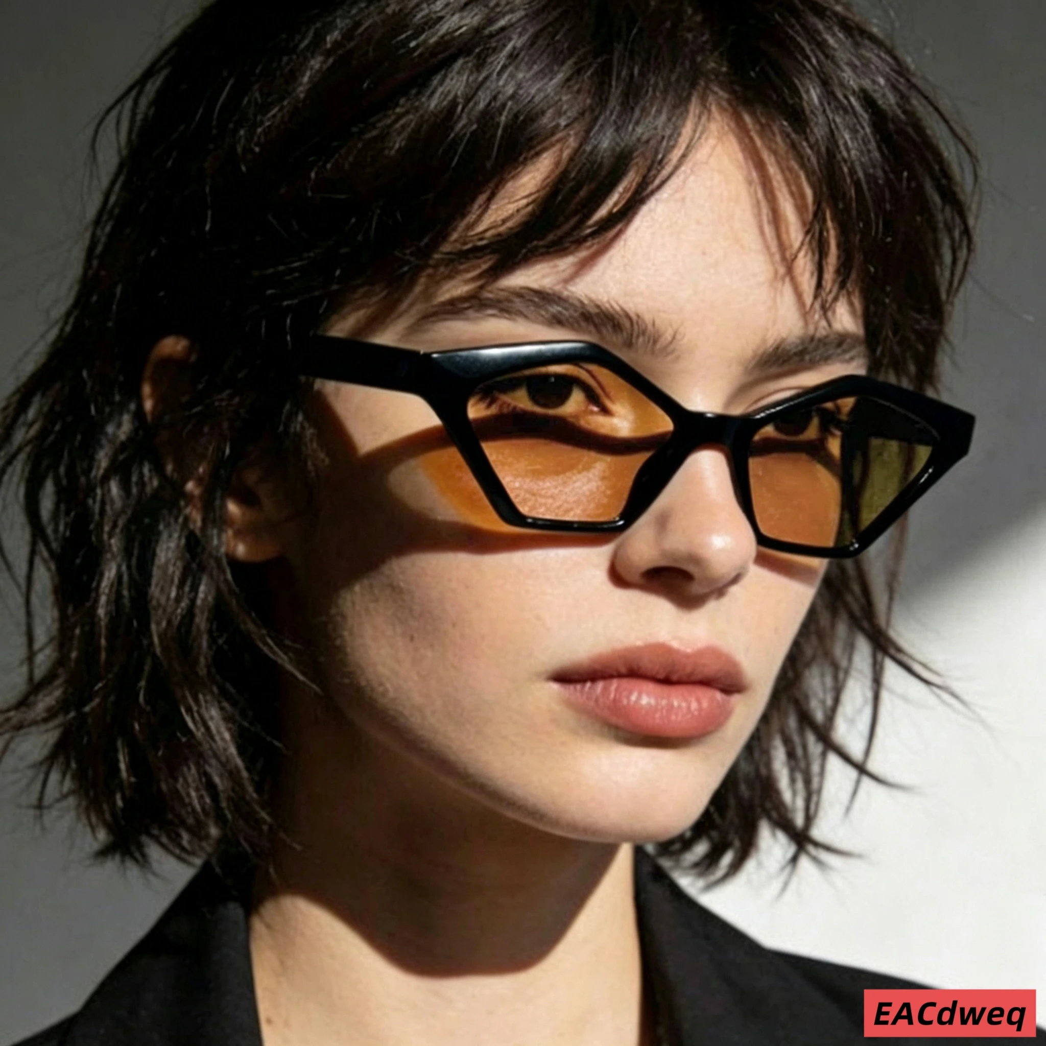 Sunglasses Cat Eye - 1 個レトロファッションキャットアイナローフレームサングラスクラシック多用途ベーシックアイテムサングラス毎日の外出休暇の服装に最適 Dri
