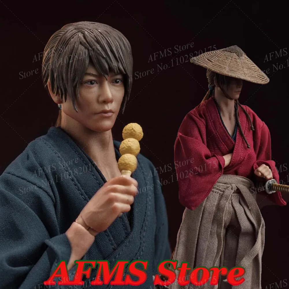 

Aton custom 1/12 Scale Collectible Figure Himura Kenshin Samurai Japanese Wanderers 6Inch Men Soldier Action Figure Model Toys