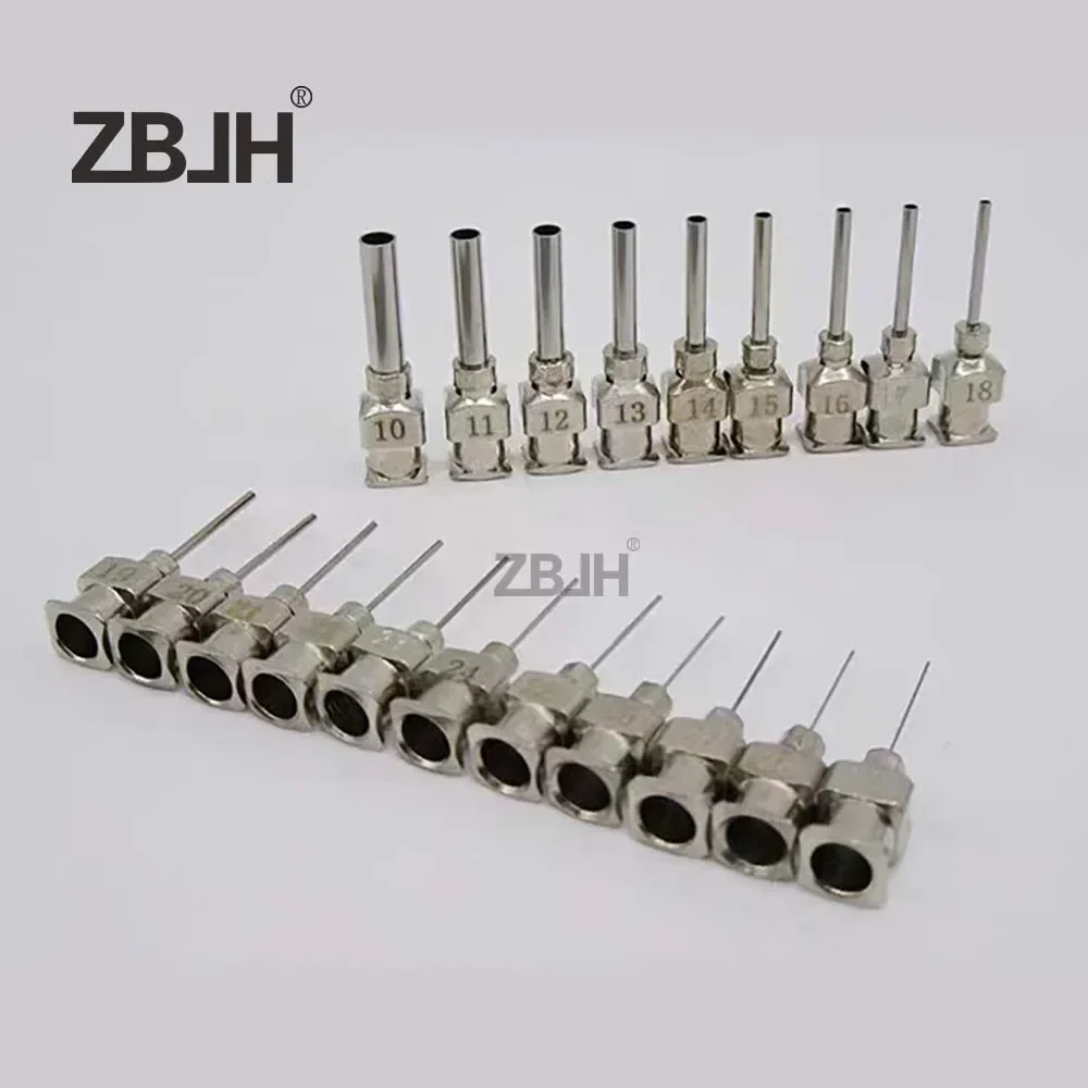 

120pcs 1/2(0.5) inch 8g to 30g All Metal Tips Blunt Stainless Steel Glue Syringe Dispenser Needles
