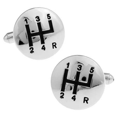   Car Gear Cufflinks Wholesale&retail Novelty Gear Design Quality Brass Material Best Gift For Men