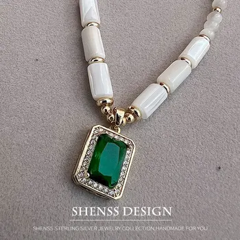 도금 천연 쉘 목걸이, 14K 골드 패키지, 펜던트 액세서리