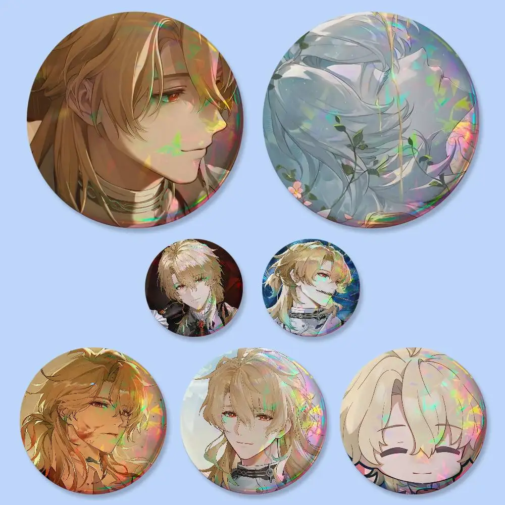 Game Wuthering Waves LUUK HERSSEN Badges Button Round Creative Pin Brooch Badge Bag Decor Accessories Fans Collect Friends Gifts