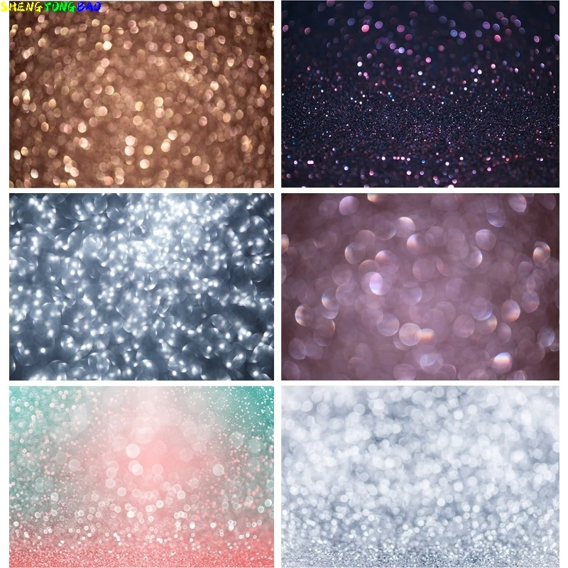 Vinyle Personnalisé Bokeh Photographie Décors Paillettes Facula Lumière Spot Photo Fond Studio Photocalls Accessoires TTU-43