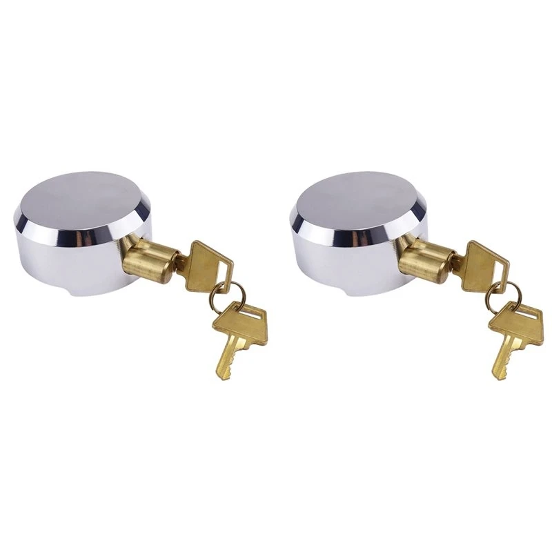 T21C 2X Cp-3184 Hidden Shackle Padlocks Keyed Solid Steel With 2 Keys Hide Lock Body Security Lock For Universal