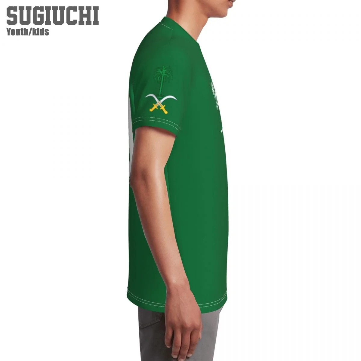 Custom Name Number Saudi Arabia Flag Emblem 3D T-shirts For Kids Youth Boy/Girl Tees jersey Soccer Football Fans Gift T shirt