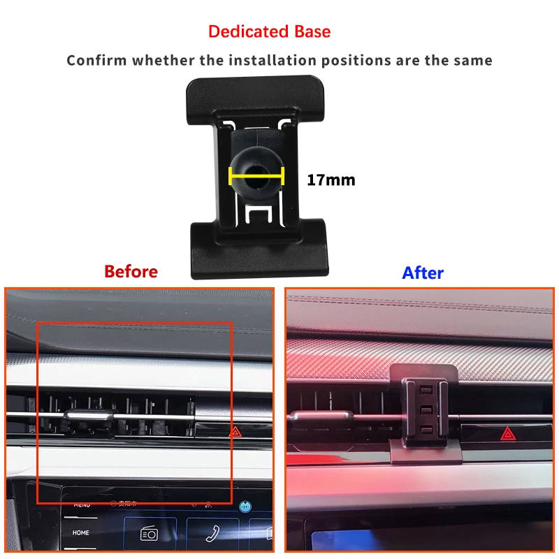 Dedicated Car Mobile Phone Holder For Volkswagen VW CC 2021-2023 Fixed Bracket Base Support Smartphone Wireless Charging Stand