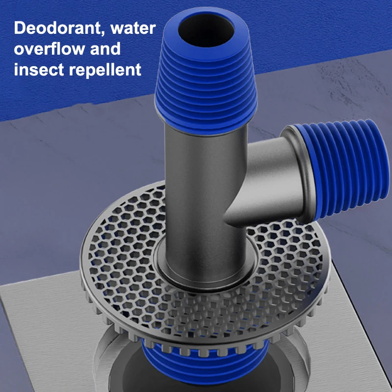 Special Three-Way Cover for Washing Machine And Dryer Anti-Overflow Deodorizing Bathroom Drainage Pipe Floor Drain Joint