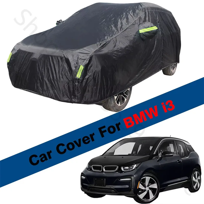 

For BMW i3 fit Outdoor Protection Full Car Covers Snow Cover Sunshade Waterproof Dustproof Exterior black car cover