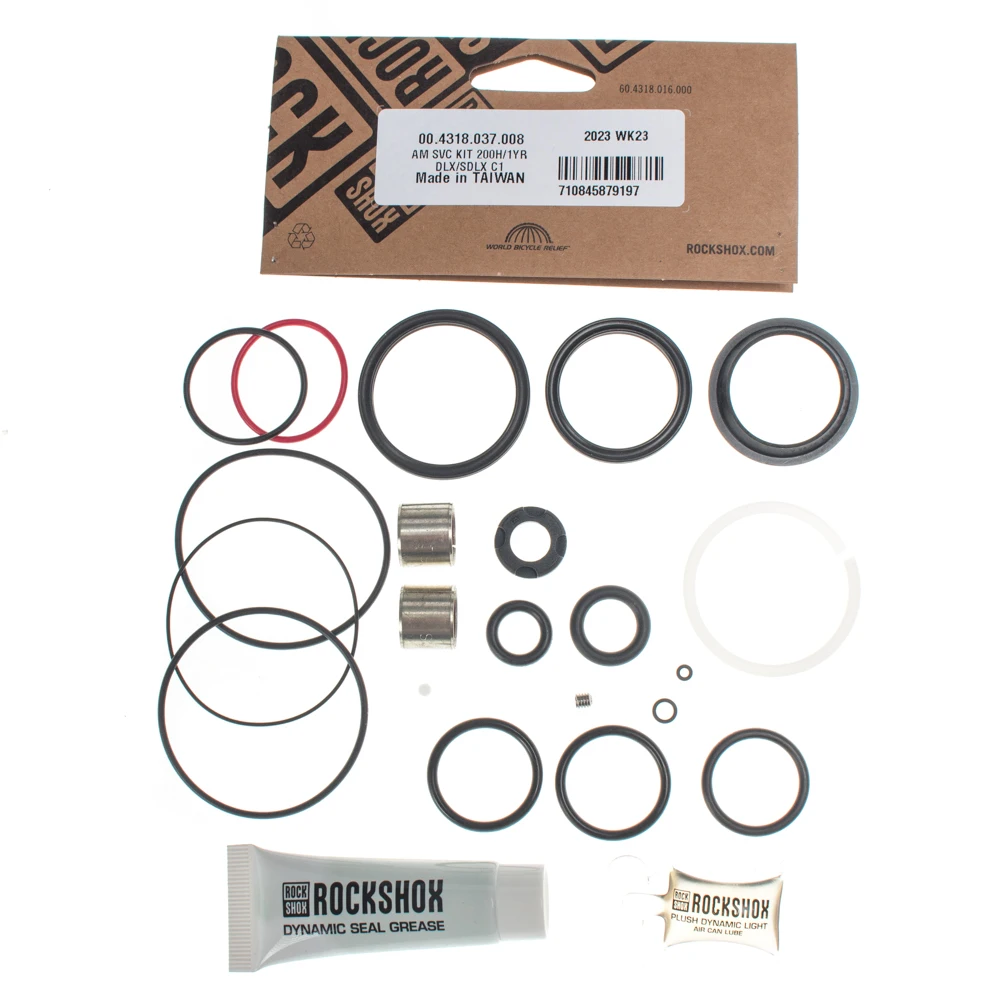 ROCKSHOX 200 HOUR/1 YEAR SERVICE KIT - DELUXE C1+/SUPER DELUXE C1+ /SUPER DELUXE FLIGHT ATTTENDANT C1+  00.4318.037.008