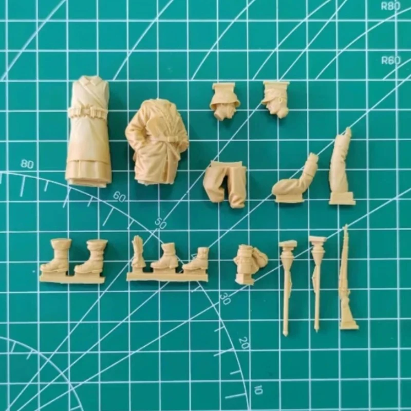 Schaal 1/35 gegoten harsfiguurmodelset Duitse soldaten 2-figuren (geen tank) Ongemonteerd en ongeverfd