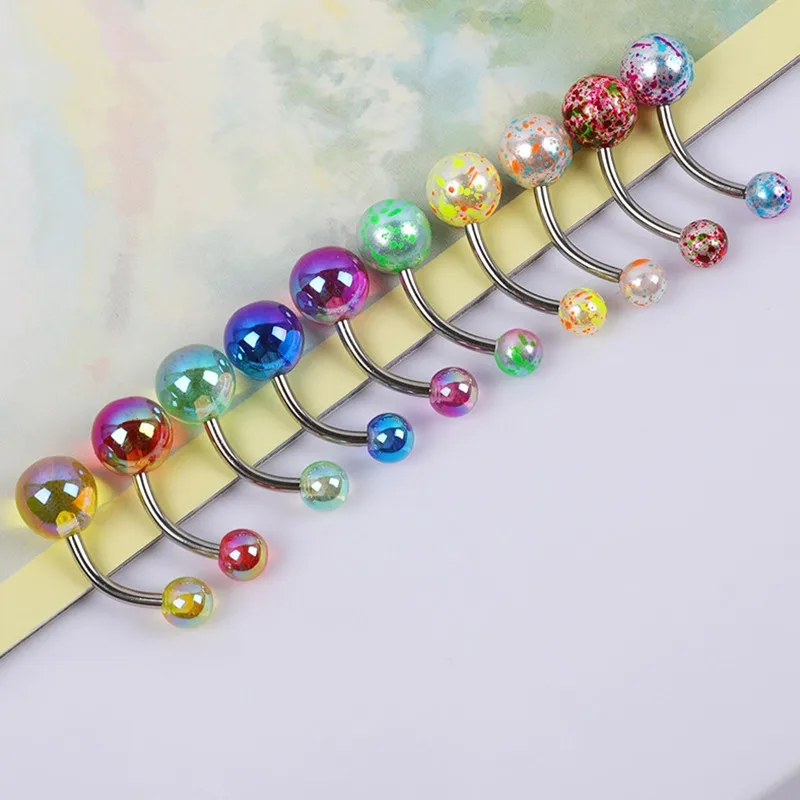 5PCS Pearl Belly Button Piercing Set