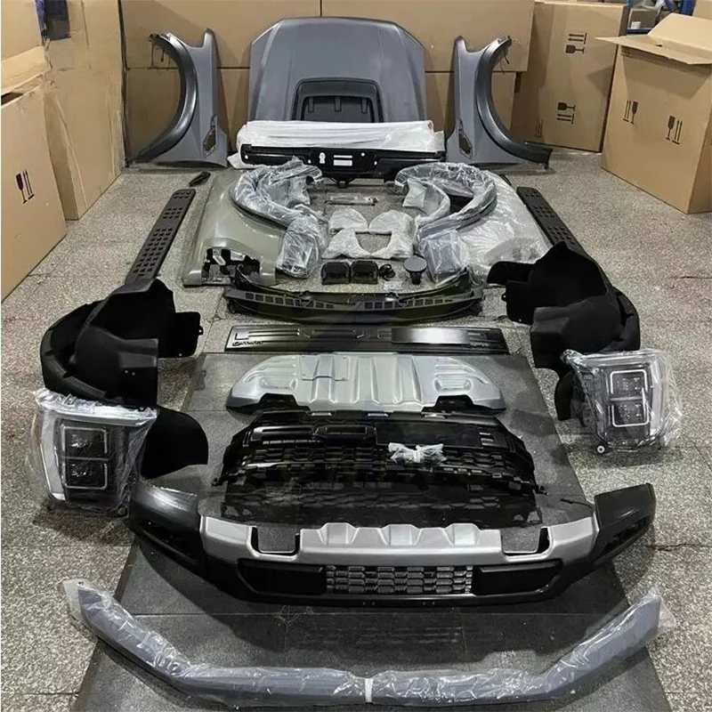 

High Quality Bumper Pickup Accessories Car Conversion Body Kits Ranger T6 T7 T8 Facelift to F150 2022 2023 2024 Raptor