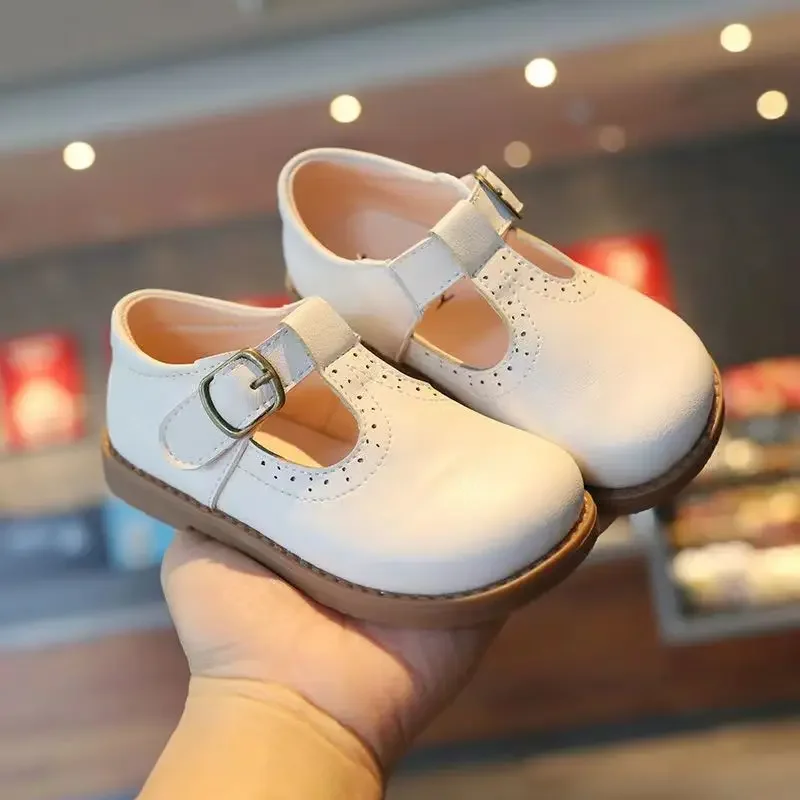 New Spring and Autumn Korean Fashion Children\'s Vintage Shoes  PU Summer School Shoes Super Soft and Comfortable 1-6 Years Old