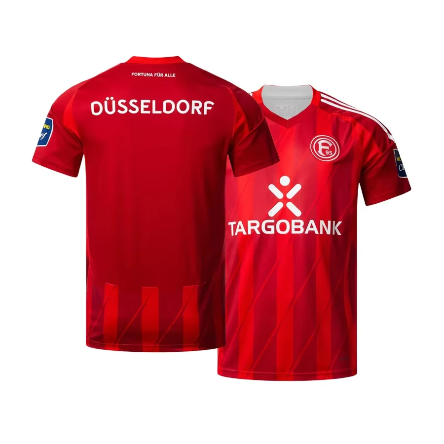 الصيف التدريب ممارسة تي شيرت الرجال النساء الملابس فورتونا دوسيلدورف كرة القدم جيرسي تنفس سريعة الجافة دراجة نارية القمم اليومي #3