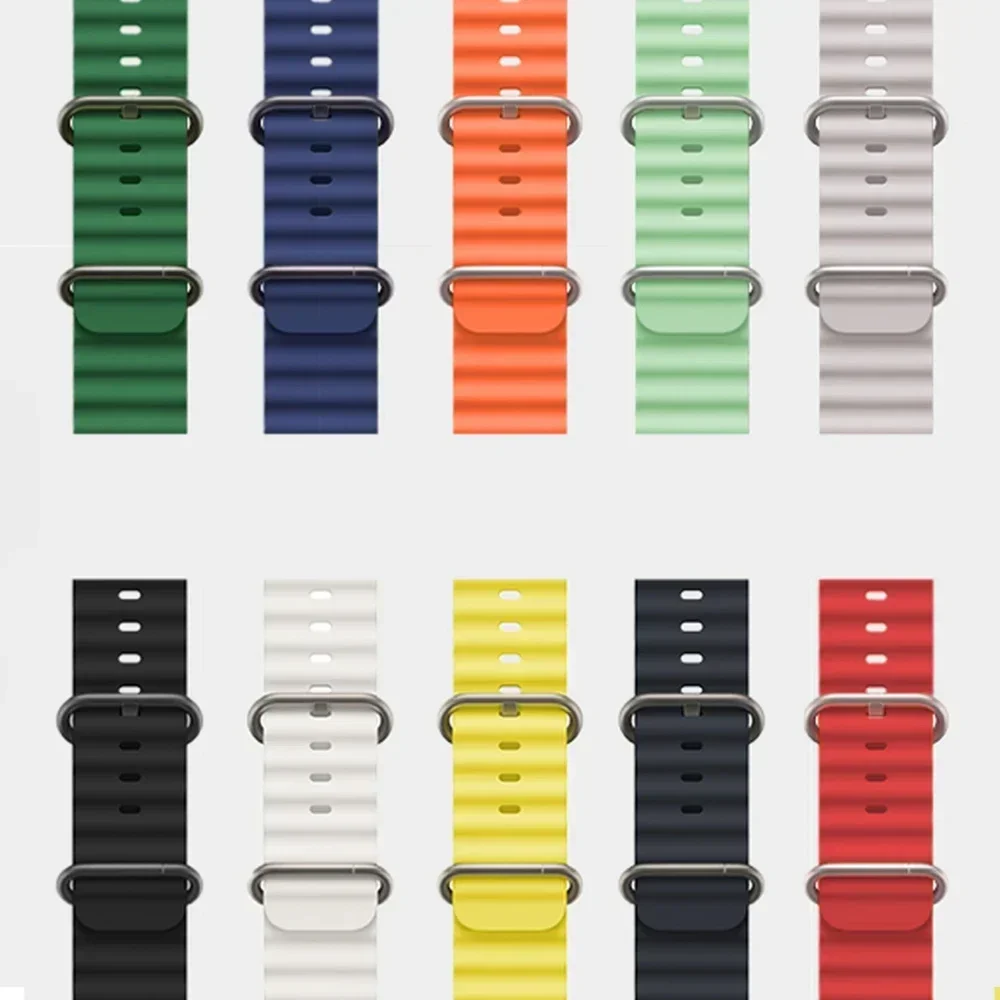 Strap For Apple watch band 44mm 45mm 49mm 41mm 40mm 38mm 44 45 mm 1:1 Original Ocean belt iWatch series Ultra 2 9 8 7 se bands