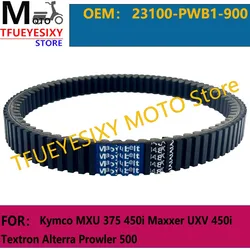 TFUEYESIXY Drive Belt For Kymco MXU 375 450i Maxxer UXV 450i Textron Alterra Prowler 500 23100-PWB1-900 For KYMCO Maxxer MXU 400