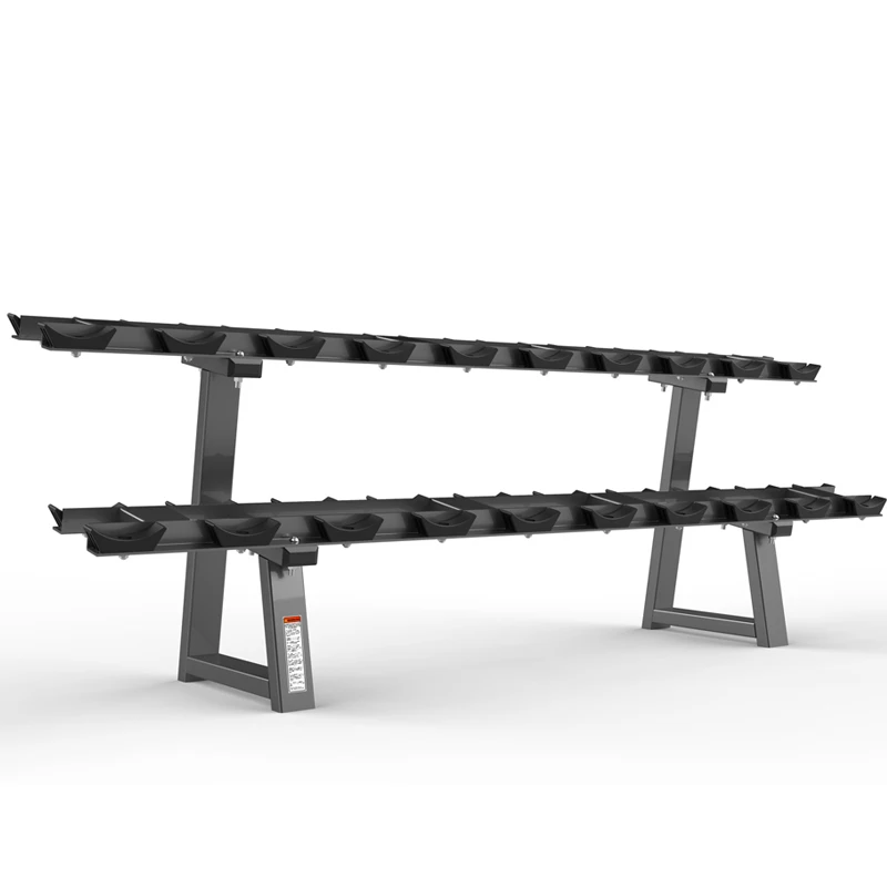 

Shizhuo High End Commercial Plate Loaded Gym Fitness Equipment Machine Dumbbell Rack-Double