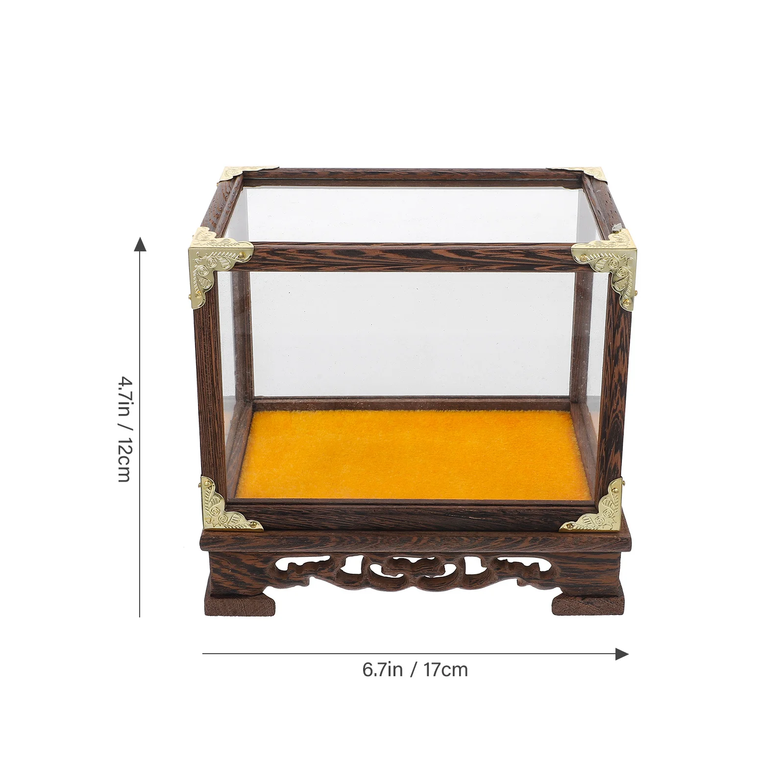 Buddha Dustproof Protective Cover Multi-Function Transparent Desktop Display Box for Vase Ornament Storage and Home Decoration